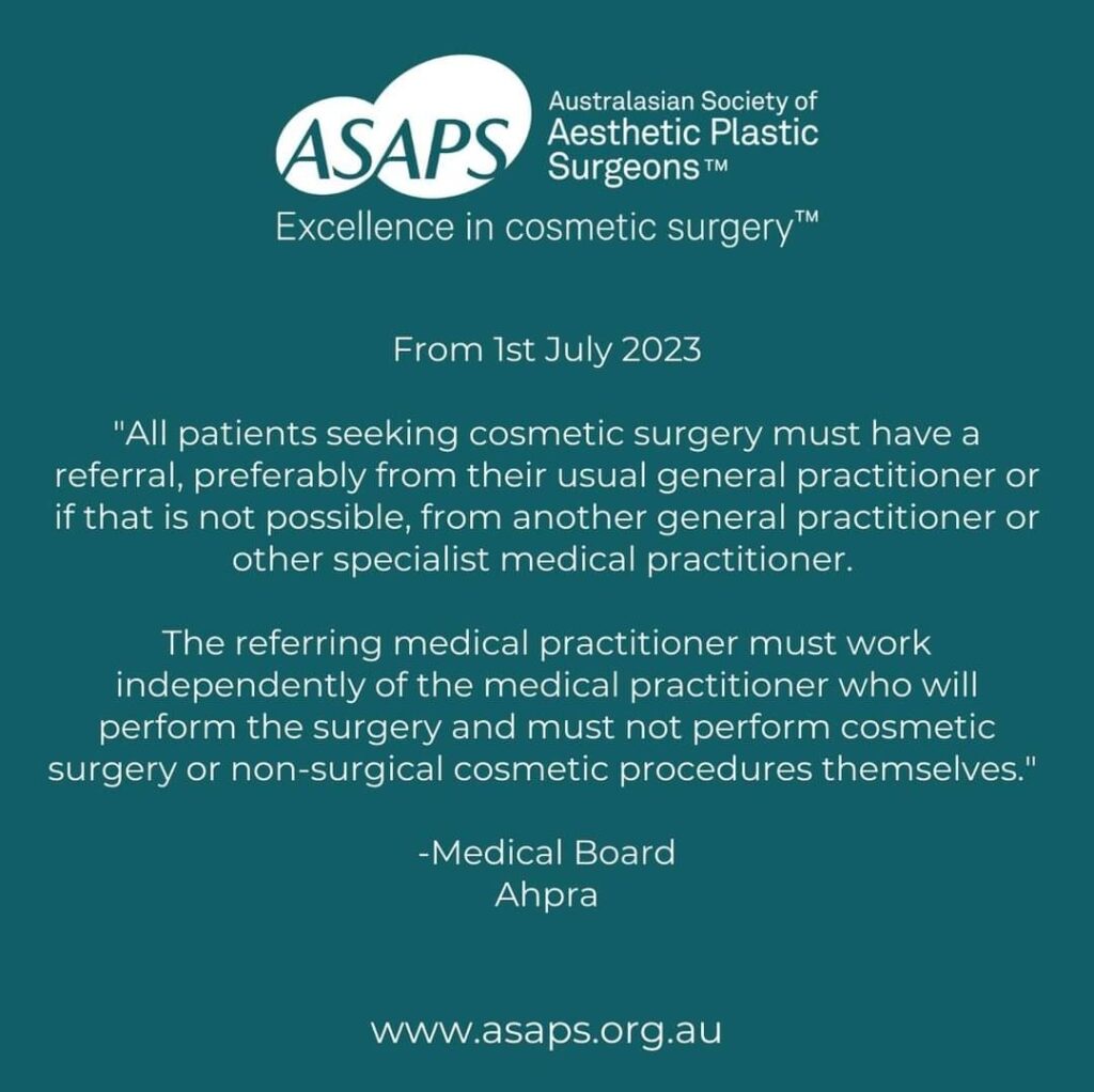 New AHPRA Regulations for Cosmetic Surgery 